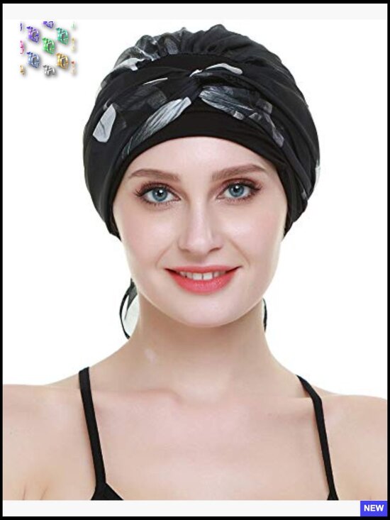 Lightweight Viscose Head Scarf Turban Chemo Cap Elegant Stretchy Pre-Tied main image 4